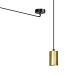 Emibig Suspension Luminaire Traker Acier Noir | Convient pour 1x GU10 - Max 10W