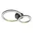 Eglo Plafonnier Calliera Acier Noir, Laiton 12W 1500lm - 830 Blanc Chaud | Dimmable