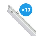 Voordeelpak 10x Philips LED Waterdichte Montagebalk CoreLine WT120C 42.9W 6000lm - 840 Koel Wit | 150cm