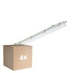 Voordeelpak 4x Philips LED Waterdichte Montagebalk Ledinaire WT065C 23/42W 2900/4800lm - 840 Koel Wit | 120cm